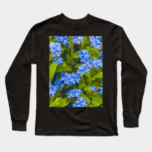 Forget-me-not, blue, tender flowers Long Sleeve T-Shirt